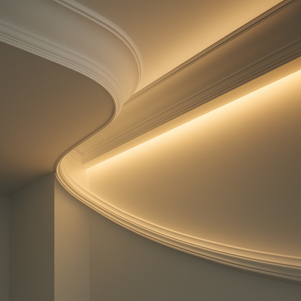 Sanca com iluminação LED integrada