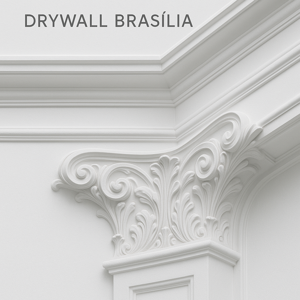 Molduras decorativas em gesso